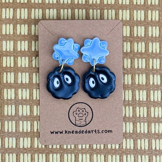 Soot Sprite Earrings Blue